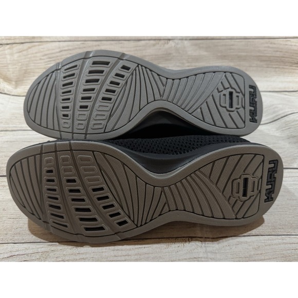 Kuru Stride Slip On Shoes Athletic Sneakers Jet Black / Slate Gray Sz US: 8 W - Picture 5 of 6